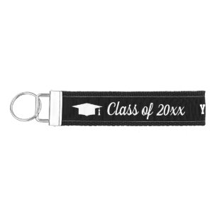 Class of 2025 High school Graduation party favor Wrist Keychain