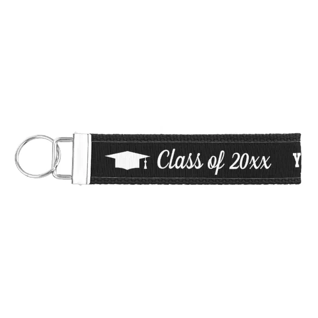Class of 2025 High school Graduation party favor Wrist Keychain | Zazzle
