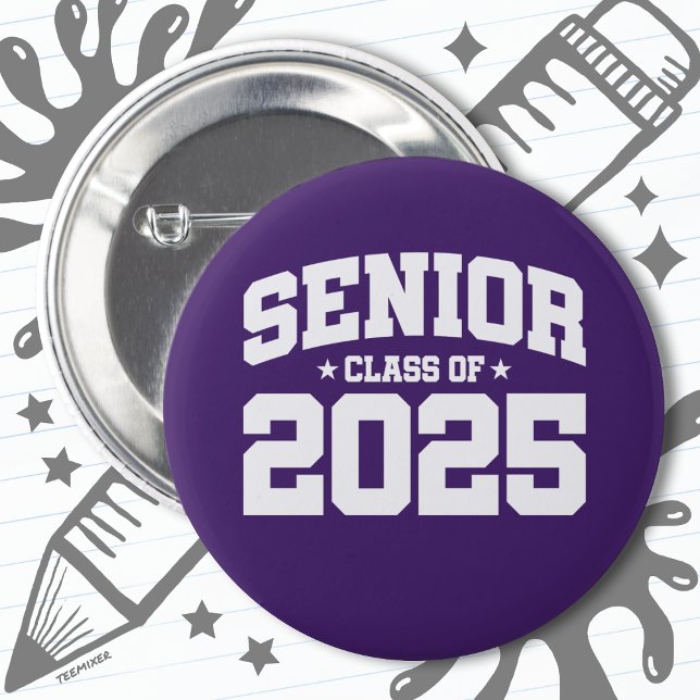Class of 2025 High School Graduation Senior 2025 Button (Creator Uploaded)