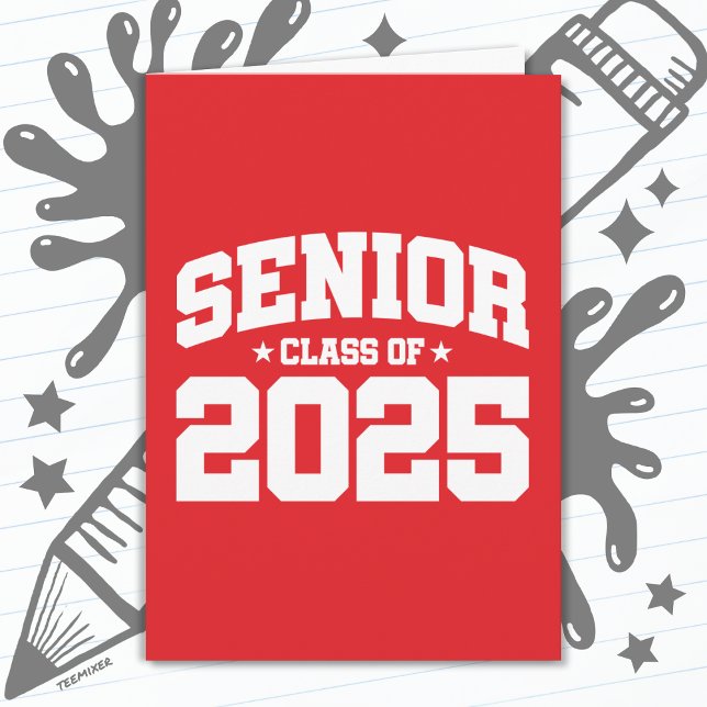 Class of 2025 High School Graduation Senior 2025 Card (Creator Uploaded)