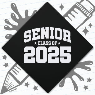 Class of 2025 High School Graduation Senior 2025 Graduation Cap Topper