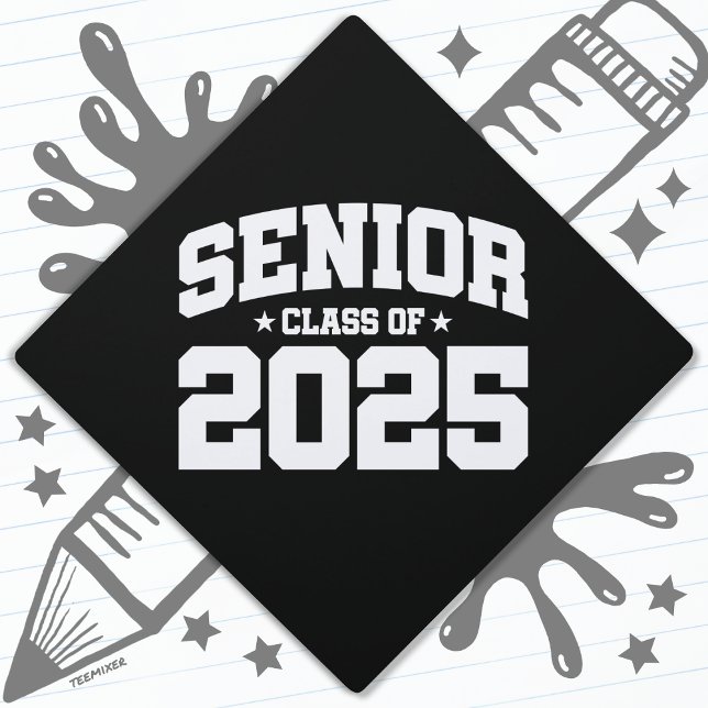 Class of 2025 High School Graduation Senior 2025 Graduation Cap Topper (Creator Uploaded)