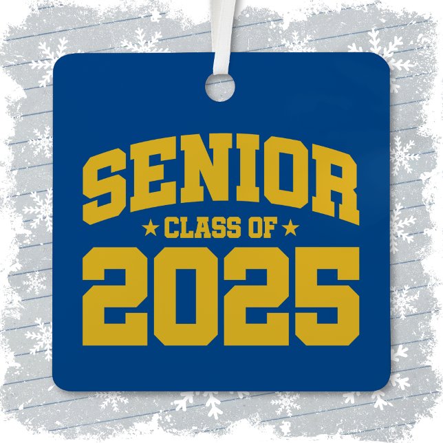 Class of 2025 High School Graduation Senior 2025 Metal Ornament (Creator Uploaded)