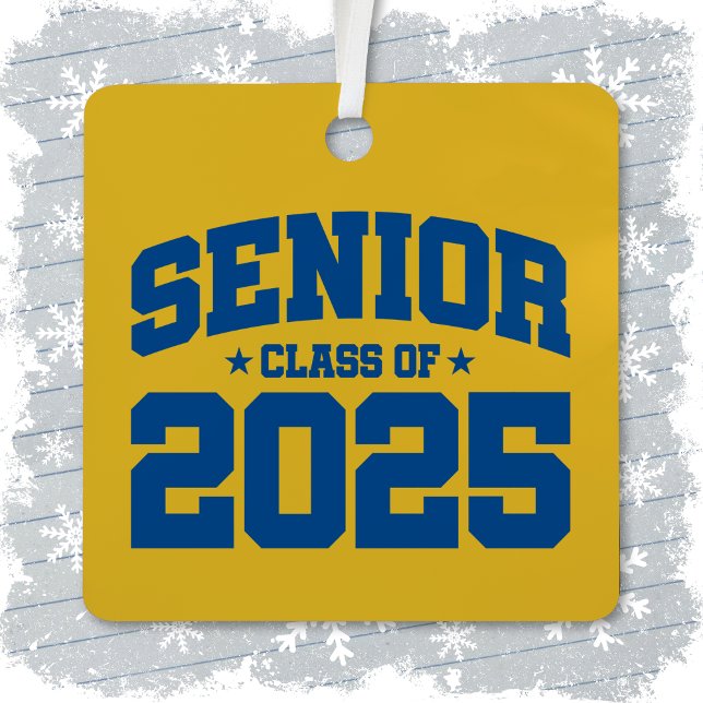 Class of 2025 High School Graduation Senior 2025 Metal Ornament (Creator Uploaded)