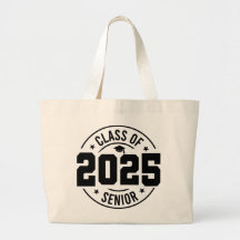Class of 2025 Large Tote Bag