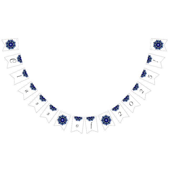 Class of 2025! Mandala in dark blue Bunting Flags (All)