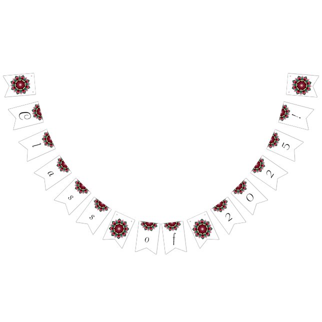 Class of 2025! Mandala in deep pink Bunting Flags (All)