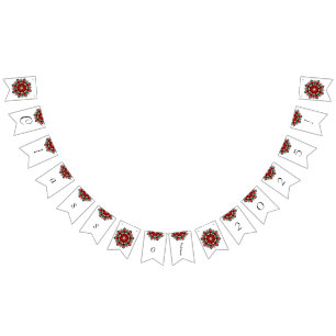 Class of 2025! Mandala in red Bunting Flags