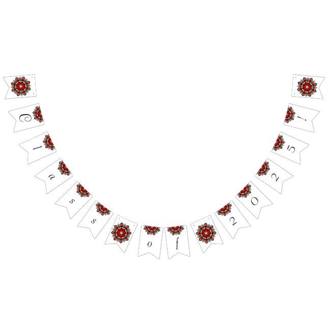 Class of 2025! Mandala in red Bunting Flags (All)