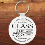 Class of 2025 Marching Band Keychain<br><div class="desc">marching band class of 2025 graduation is music to the ears</div>