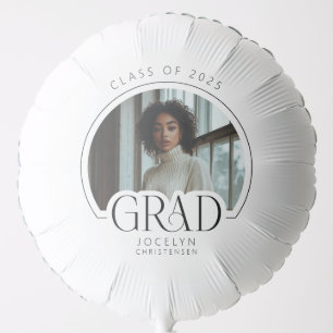 Class of 2025 Modern Photo GRAD Graduation Balloon
