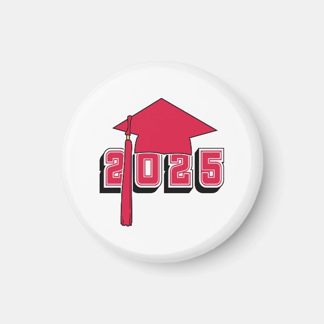 Class of 2025 Mortar Board Design Magnet (Front)