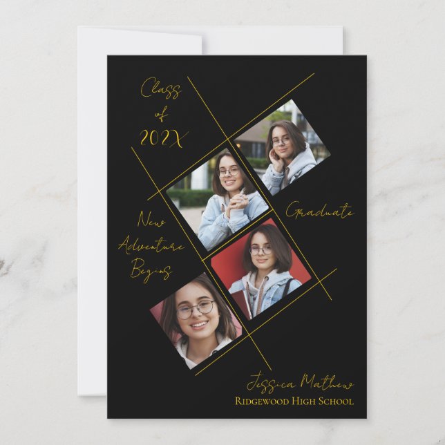 Class Of 2025  Multi Photo Graduation Announcement (Front)