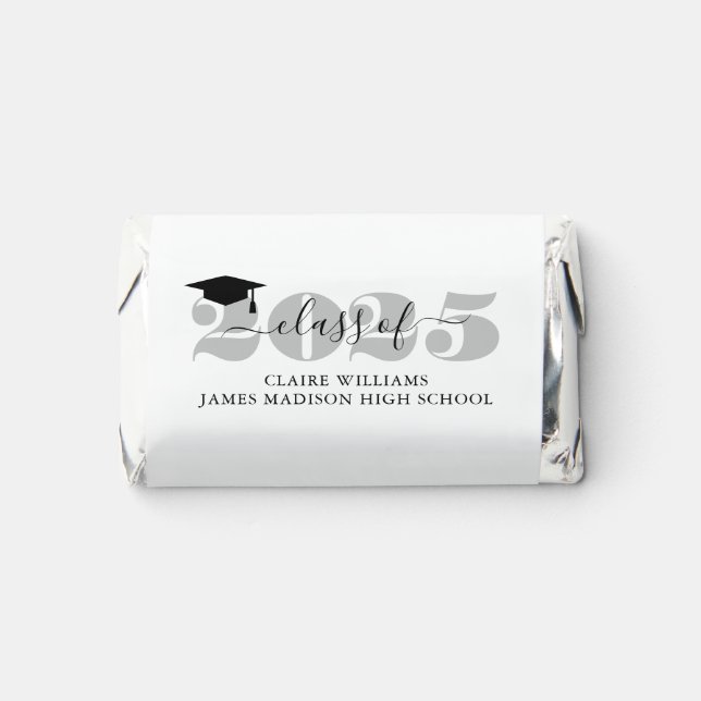 Class of 2025 Personalized Photo Graduation Hershe Hershey's Miniatures (Front)