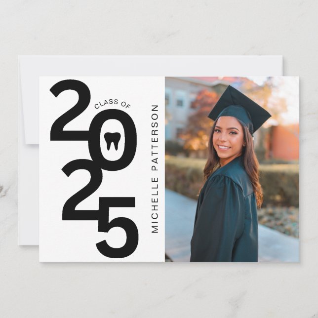 Class of 2025 Photo Dental School Graduation Invitation (Front)