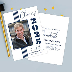 Class of 2025 Photo Frame Graduation Party  Invitation