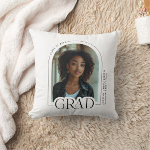 Class of 2025 Photo Graduation Keepsake Throw Pillow