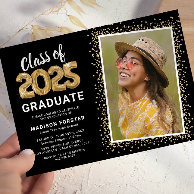 Class of 2025 Photo Graduation Party Invitation (Creator Uploaded)