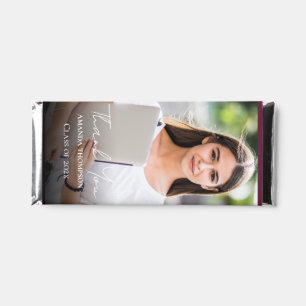Class of 2025 Photo Graduation Party Thank You  Hershey Bar Favors