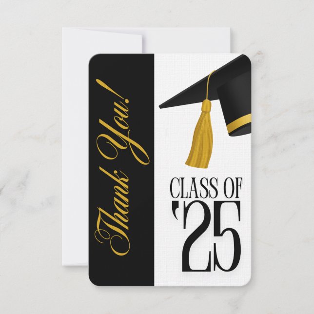 Class of 2025 Photo Graduation Thank You Card (Front)