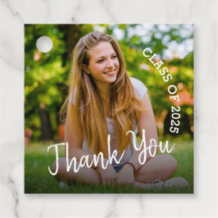 Class of 2025 Photo Graduation Thank You Favor Tags