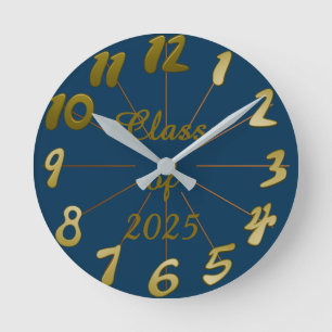 Class of 2025 round clock