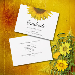  Class of 2025 Rustic Sunflower Graduation Party  Invitation