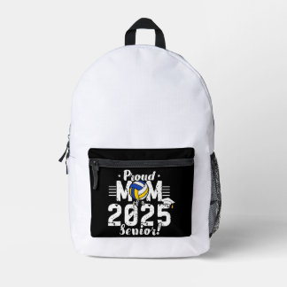 Class of 2025 - Senior 2025- Volleyball Mom Printed Backpack