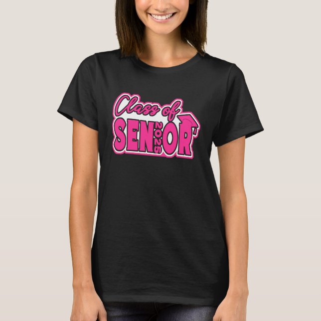 Class Of 2025 Senior 25 Graduation Girls Teens Wom T-Shirt (Front)