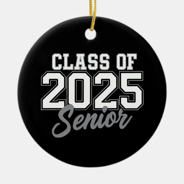 Class Of 2025 Senior Back To School 2025 Vintage Ceramic Ornament | Zazzle