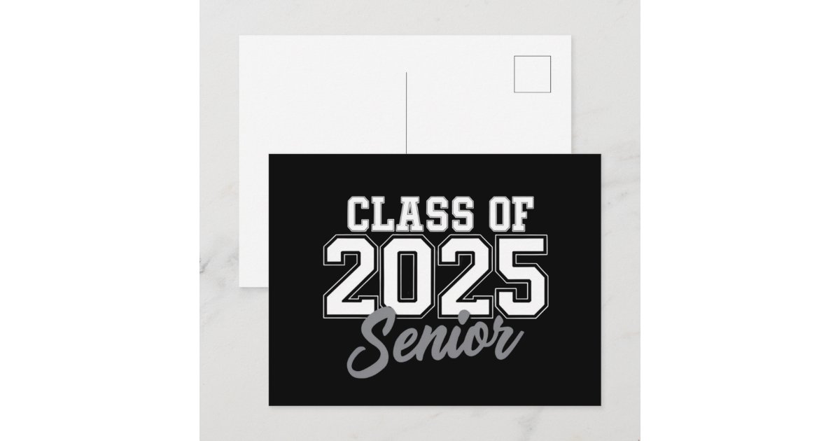 Class Of 2025 Senior Back To School 2025 Vintage Postcard | Zazzle