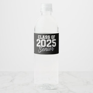Class Of 2025 Senior Back To School 2025 Vintage Water Bottle Label
