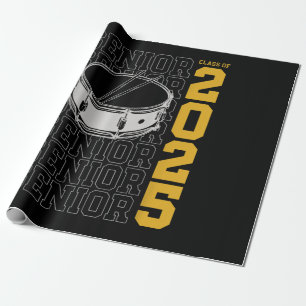 Class of 2025 Senior Drums for Drummer Or Percussi Wrapping Paper