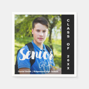 Class Of 2025 Senior Grad Photo Graduation Party Napkins