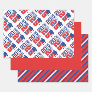 Class of 2025 Senior Graduation Wrapping Paper Sheets