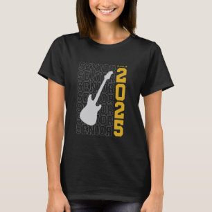 Class of 2025 Senior Guitar for Guitarist T-Shirt