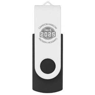 Class of 2025 Vintage Graduate Name Flash Drive
