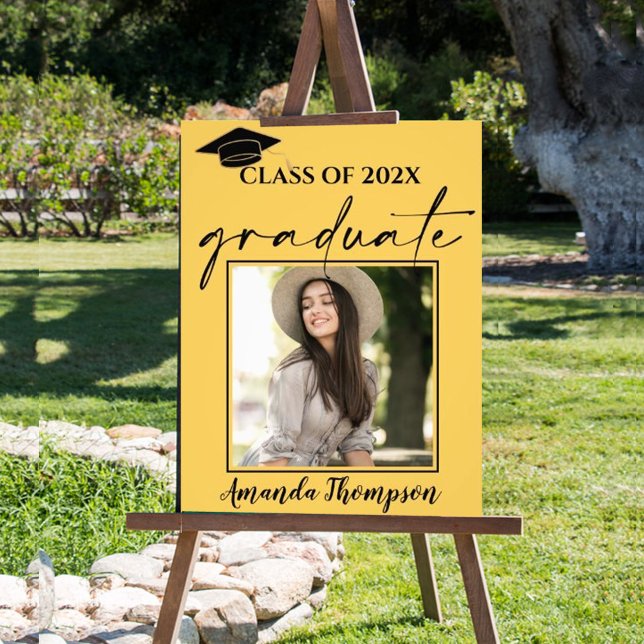 Class Of 2025 Yellow Photo Graduate Announcement Print (Creator Uploaded)