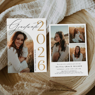 Class of 2026 Arch Photo Graduation Party Invitation