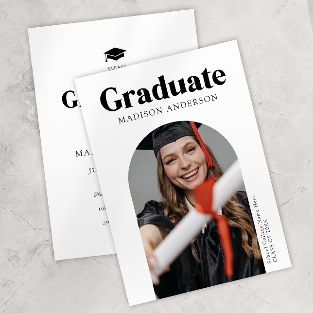 Class of 2026 Arch Photo Graduation Party Invitation (Creator Uploaded)