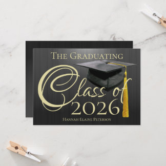 Class of 2026 Black Graduation Announcement