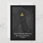 Class of 2026 Black Tassel Dignified Graduation Invitation