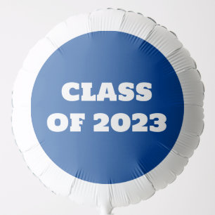 Class of 2026 Blue Graduation College Party Balloon