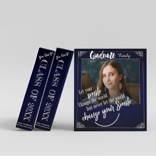 Class of 2026 Blue Graduation Photo Memories 3 Ring Binder