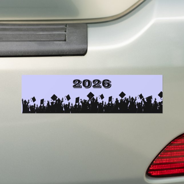 Class of 2026 bumper sticker (On Car)