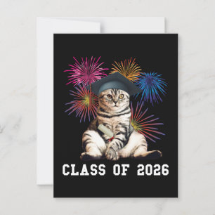 Class Of 2026 Cat Lover Postcard
