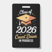 Class Of 2026 Count Down In Progress Peronalized