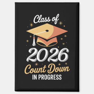 Class Of 2026 Count Down In Progress Peronalized Magnet
