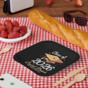 Class Of 2026 Count Down In Progress Peronalized  Paper Plates