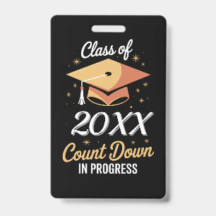 Class Of 2026 Count Down In Progress Personalized Badge